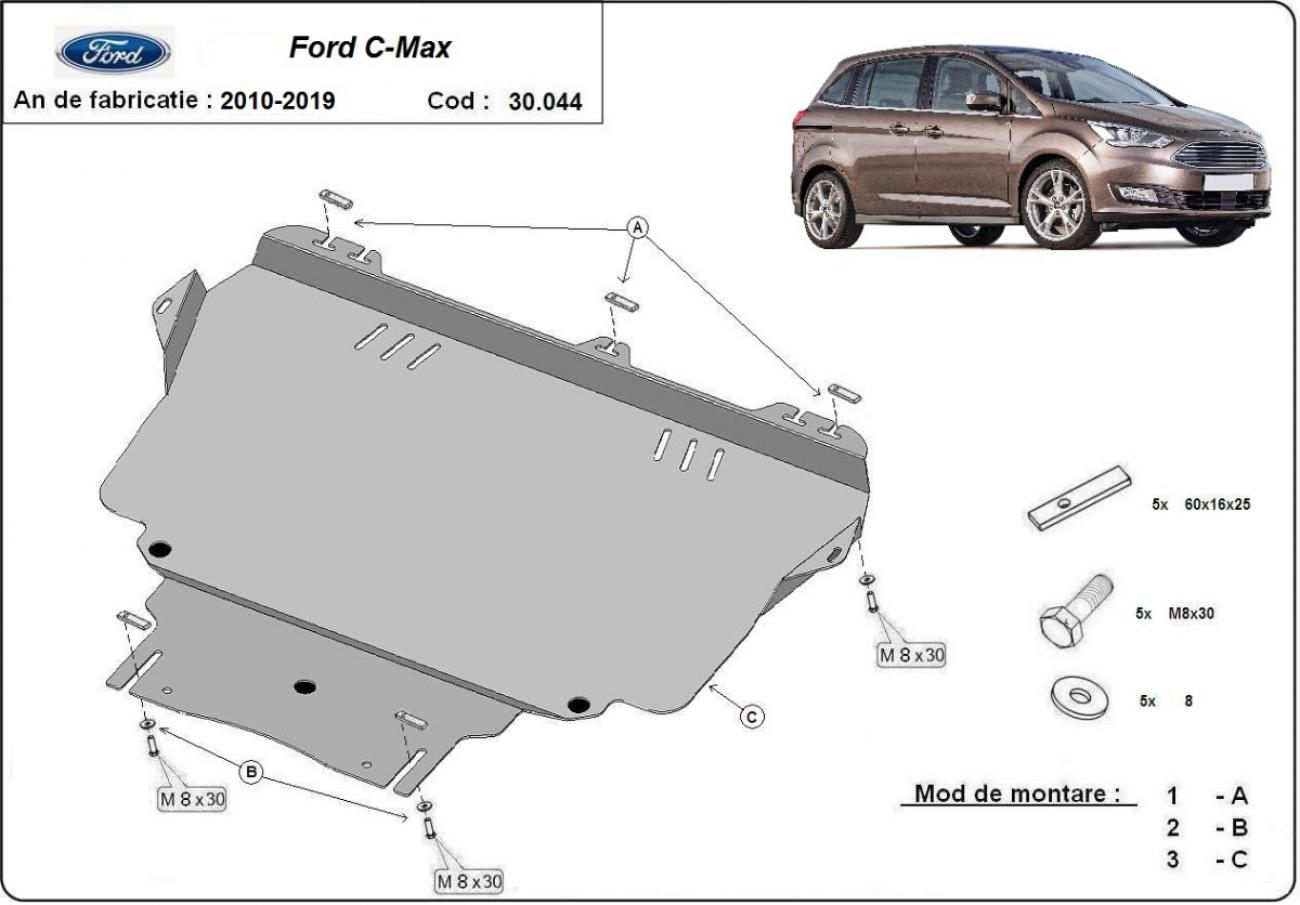 Pohjapanssari Teräs Moottori+ | Ford C-Max (2010-2019) - 3