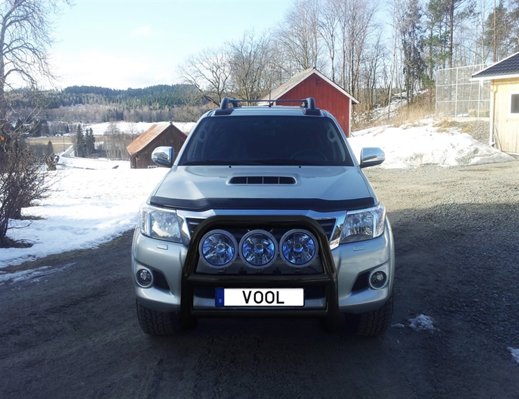 STOR 76MM Frontbåge [Svart] - Toyota Hilux 2012-2015
