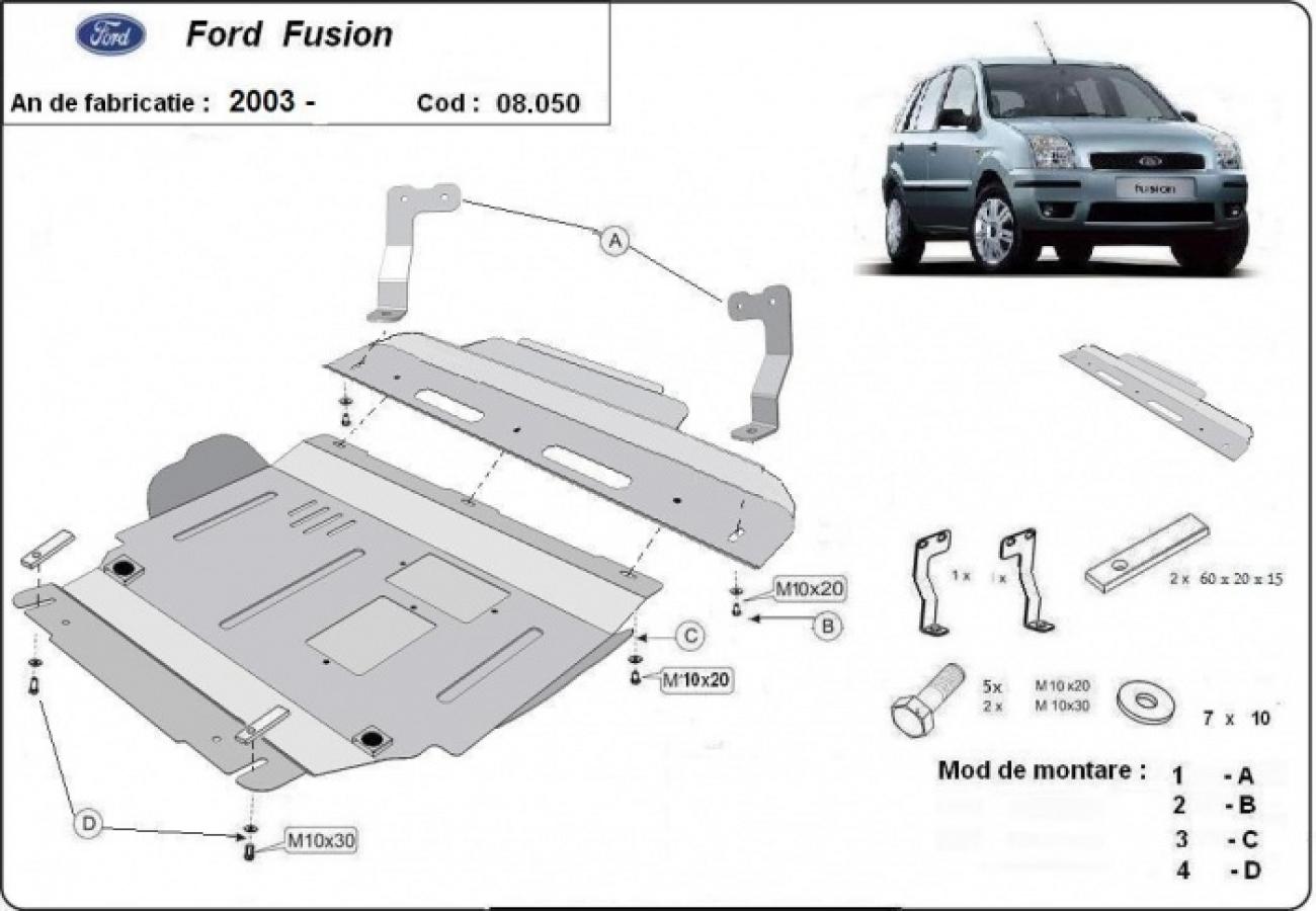 Skid plate Steel Engine+ | Ford Fusion (2003-2012) - 3