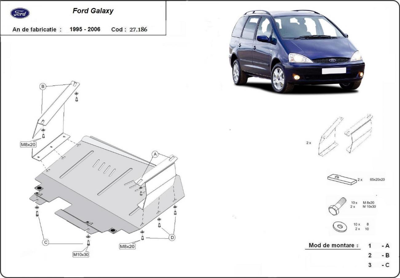 Bundplade Stål Motor+ | Ford Galaxy 1 (1995-2006) - 3