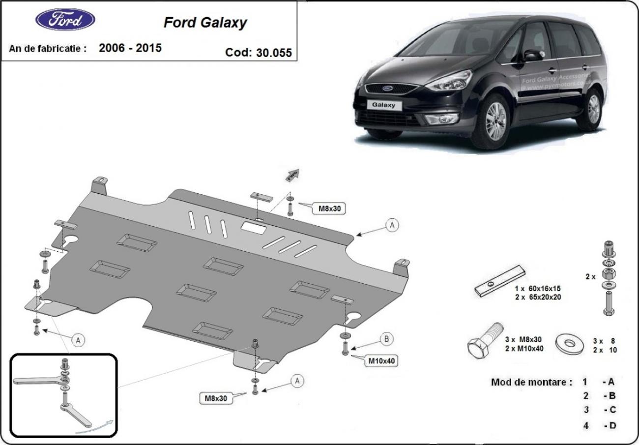 Pohjapanssari Teräs Moottori+ | Ford Galaxy 2 (2007-2015) - 2