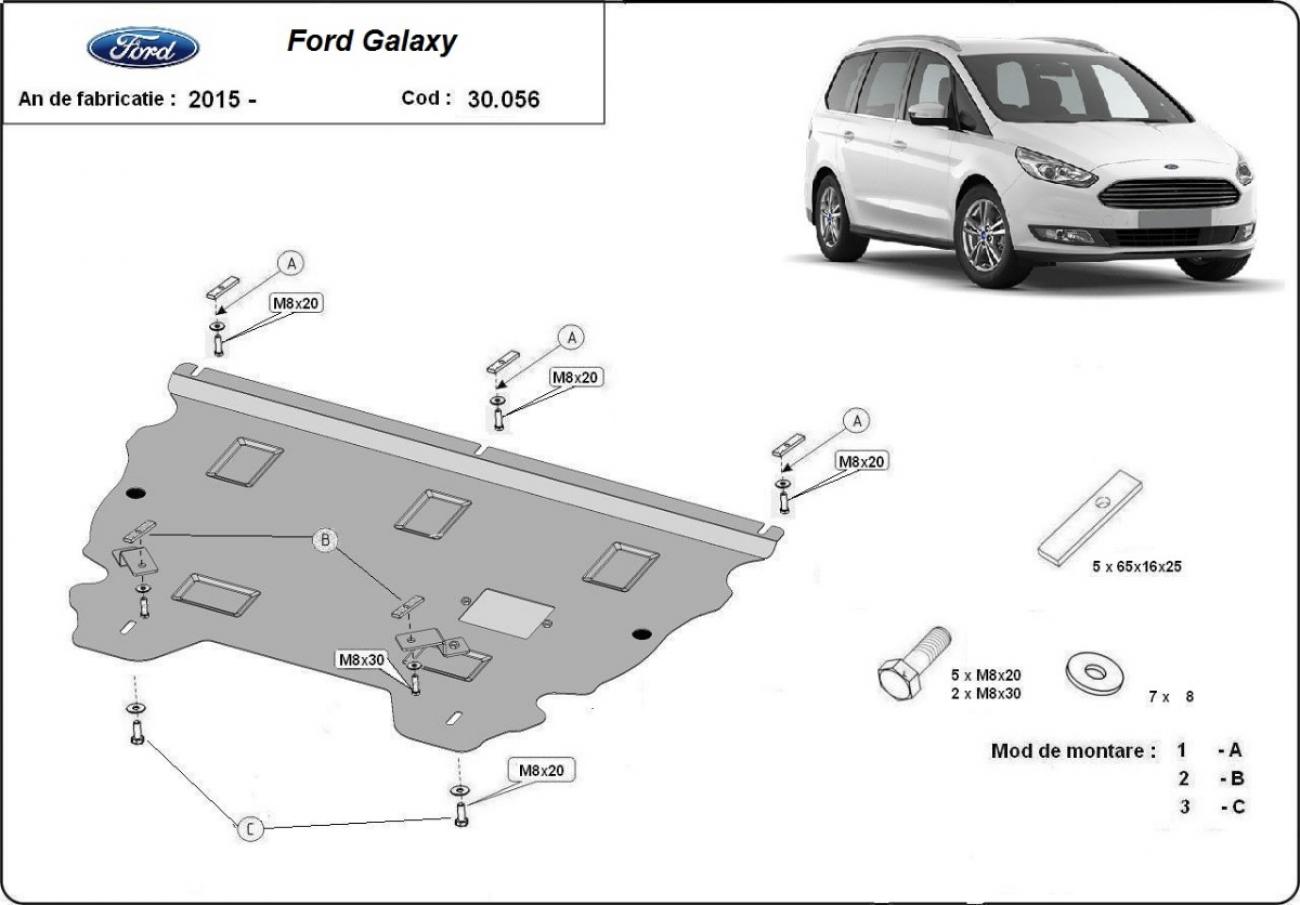 Bundplade Stål Motor+ | Ford Galaxy 3 (2015-2022) - 3