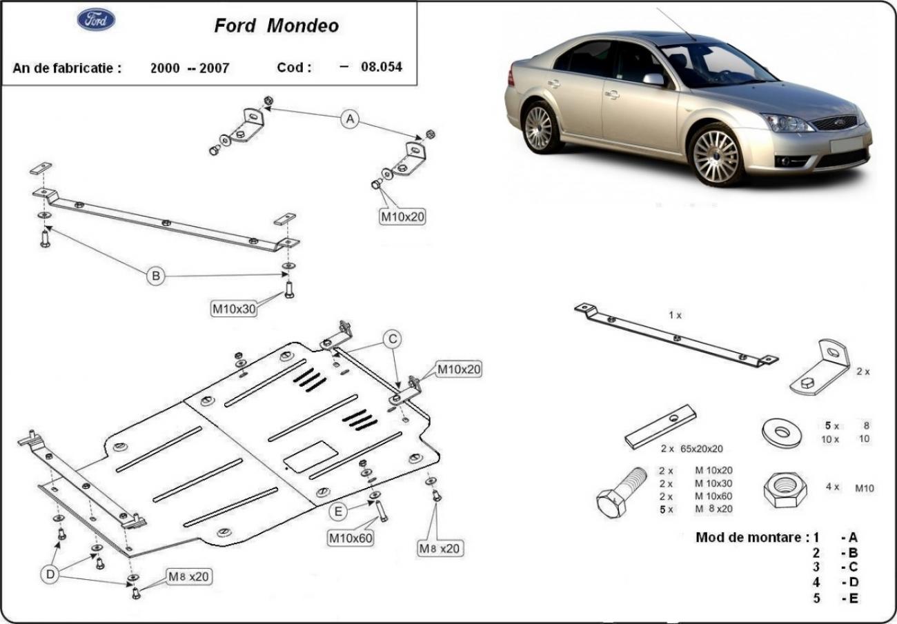 Skid plate Steel Engine+ | Ford Mondeo 3 (2000-2007) - 3
