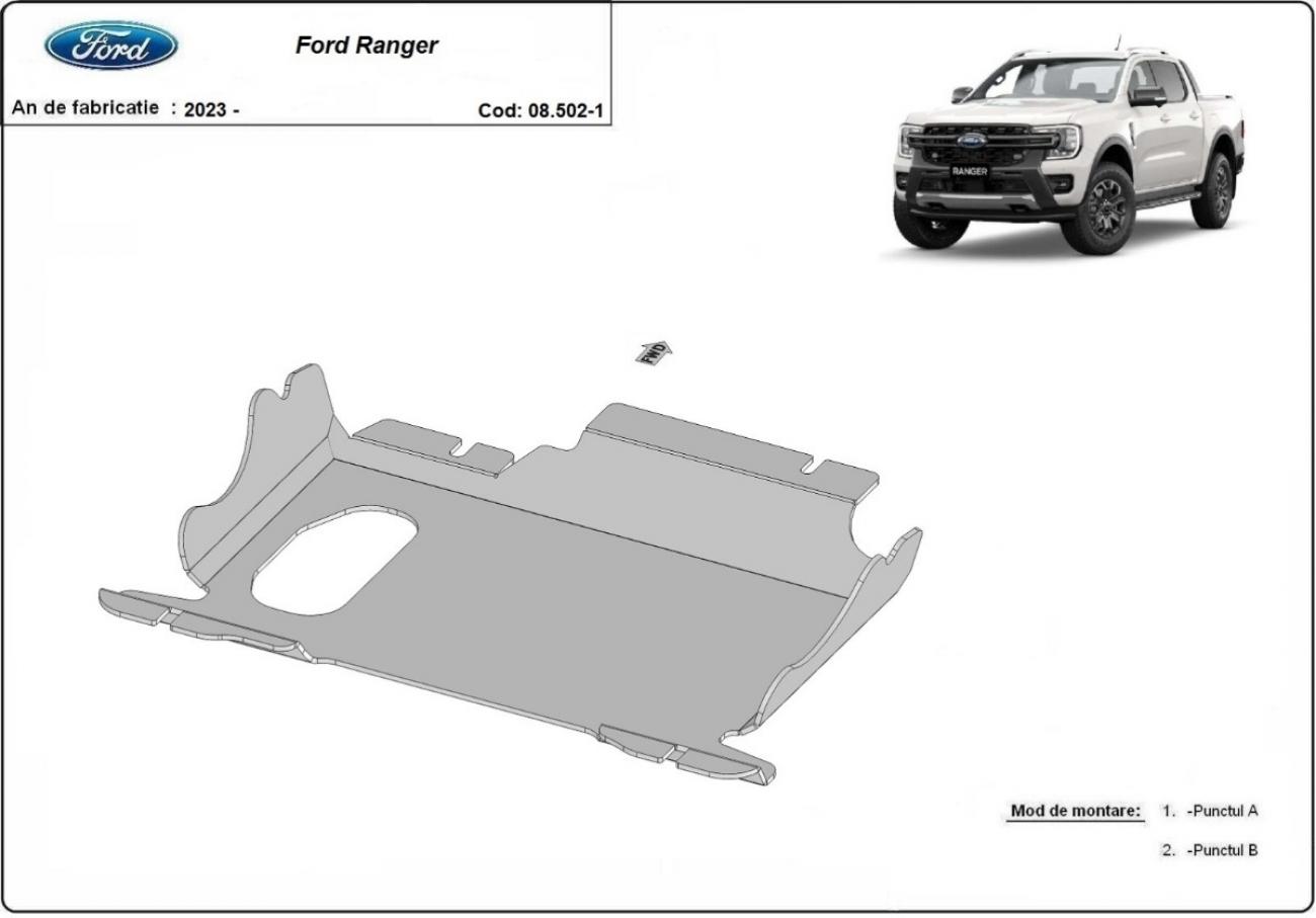 Skid plate Steel Engine | Ford Ranger (2023-2026) - 3