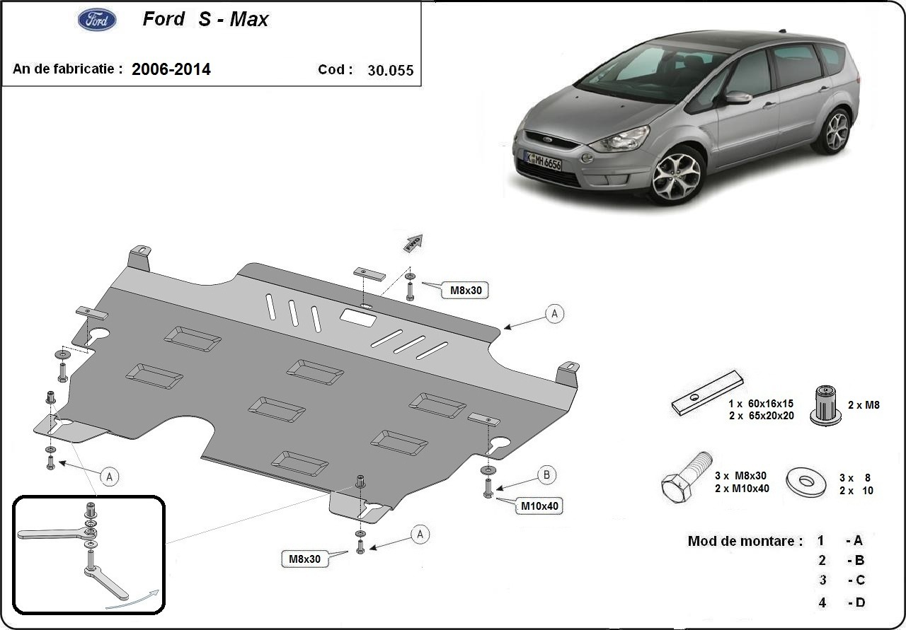 Stalen beschermplaat Motor+ | Ford S-Max (2006-2015) - 3