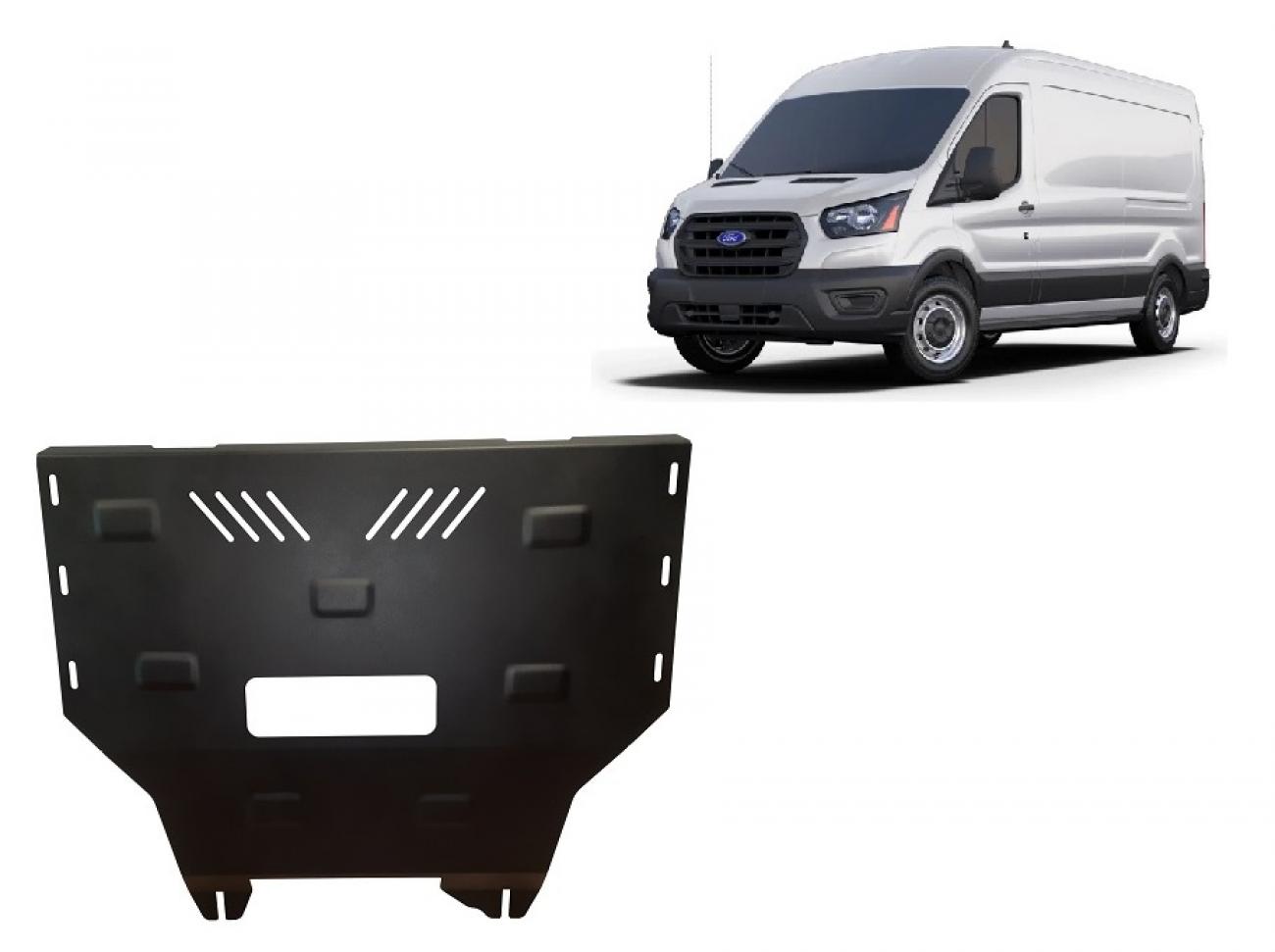 Hasplåt Stål Motor+ | Ford Transit - 4x4 (2013-2023) - 2