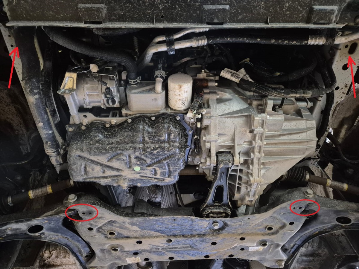 Protezione inferiore in acciaio Motore+ | Ford Transit- FWD (2020-2026) - 4