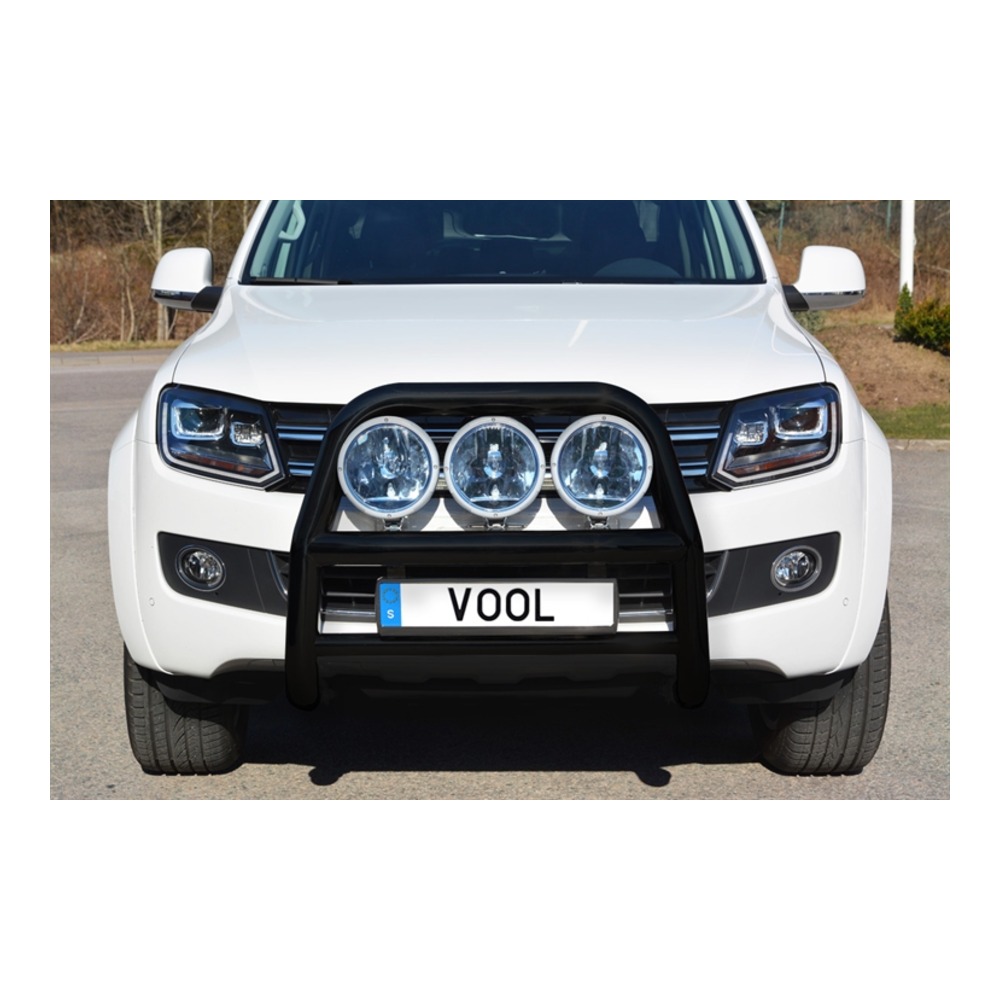 LARGE 76MM frontbeugel [Zwart] - VW Amarok 2011-2016