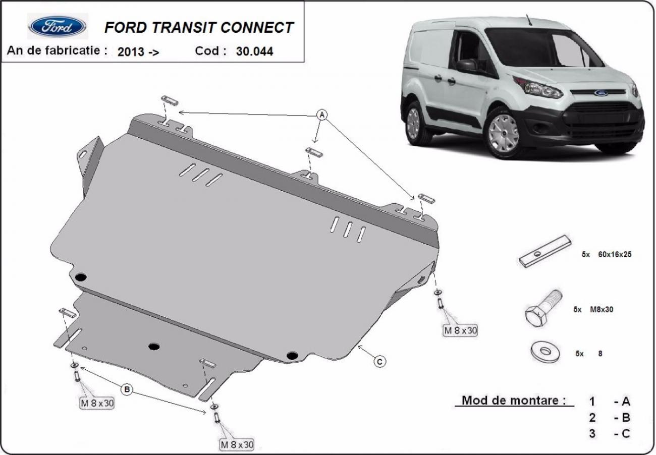Skid plate Steel Engine+ | Ford Transit Connect (2013-2021) - 3