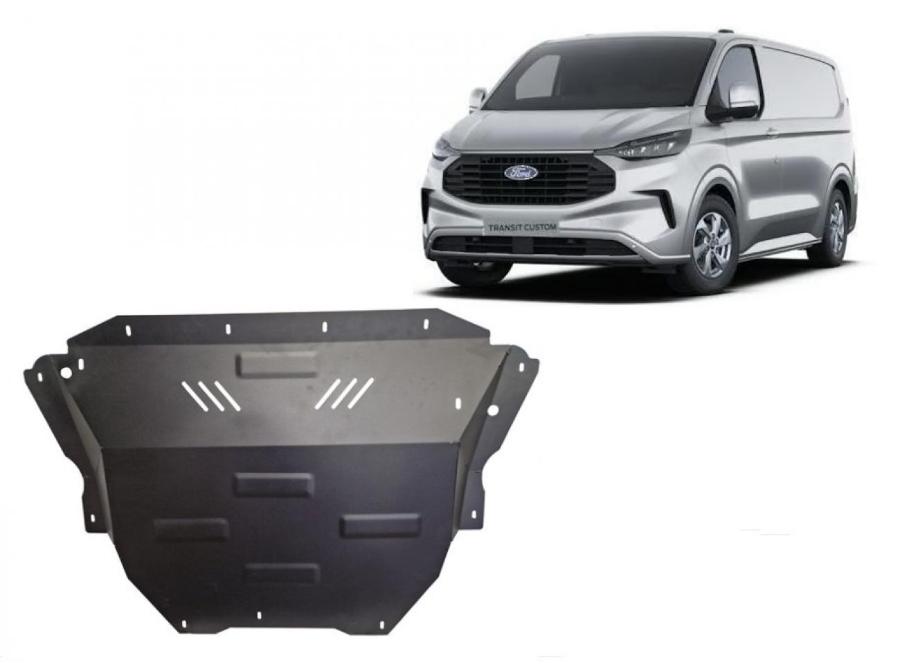 Bundplade Stål Motor+ | Ford Transit Custom (2023-2026) - 2