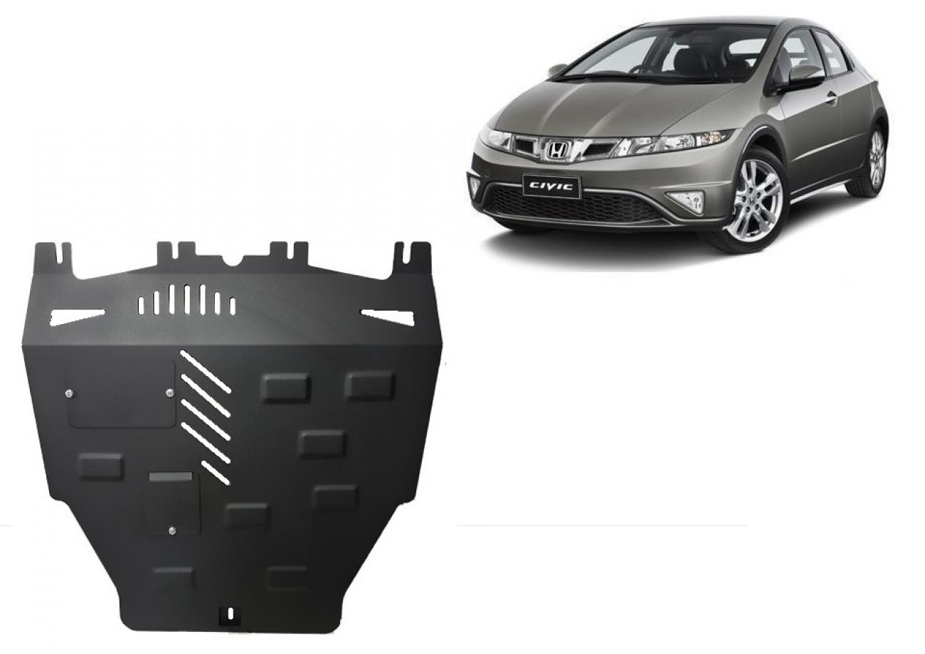 Hasplåt Stål Motor+ | Honda Civic (hayon) (2005-2015) - 2