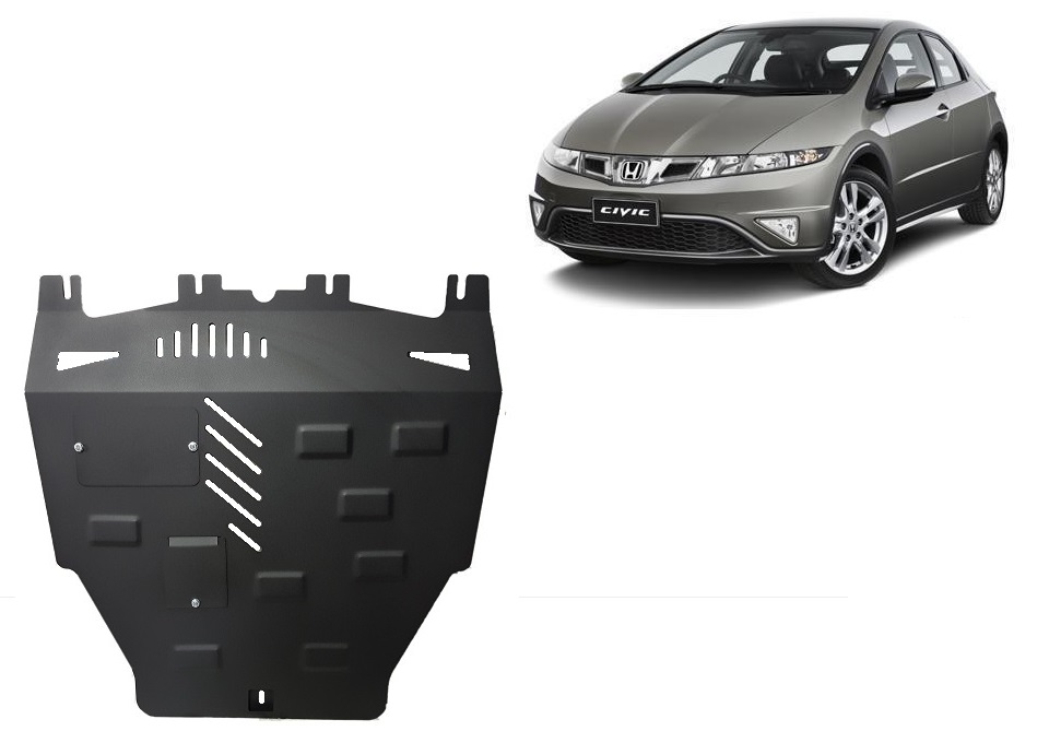 Protezione inferiore in acciaio Motore+ | Honda Civic (hayon) (2005-2015) - 2
