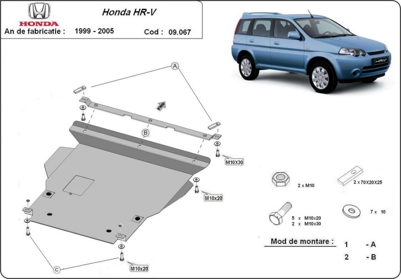 Skid plate Steel Engine+ | Honda HR-V (1998-2005) - 3
