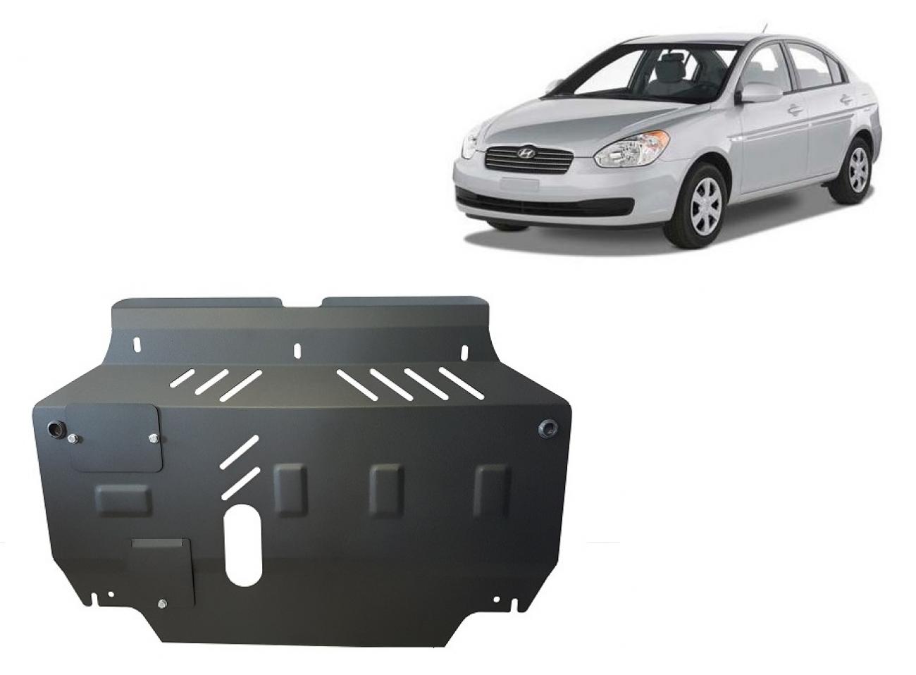 Skid plate Steel Engine+ | Hyundai Accent (2005-2010) - 2