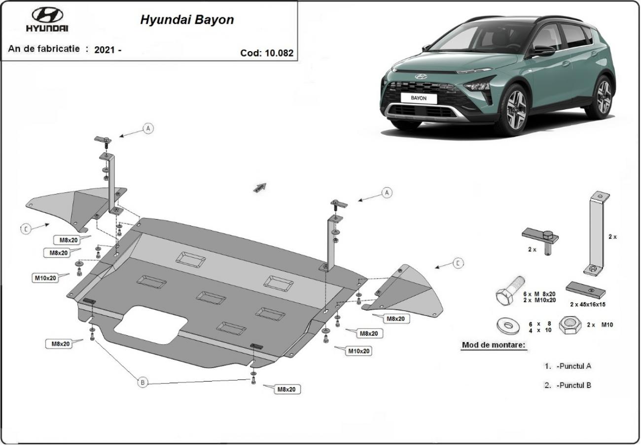 Hasplåt Stål Motor+ | Hyundai Bayon (2021-2026) - 3