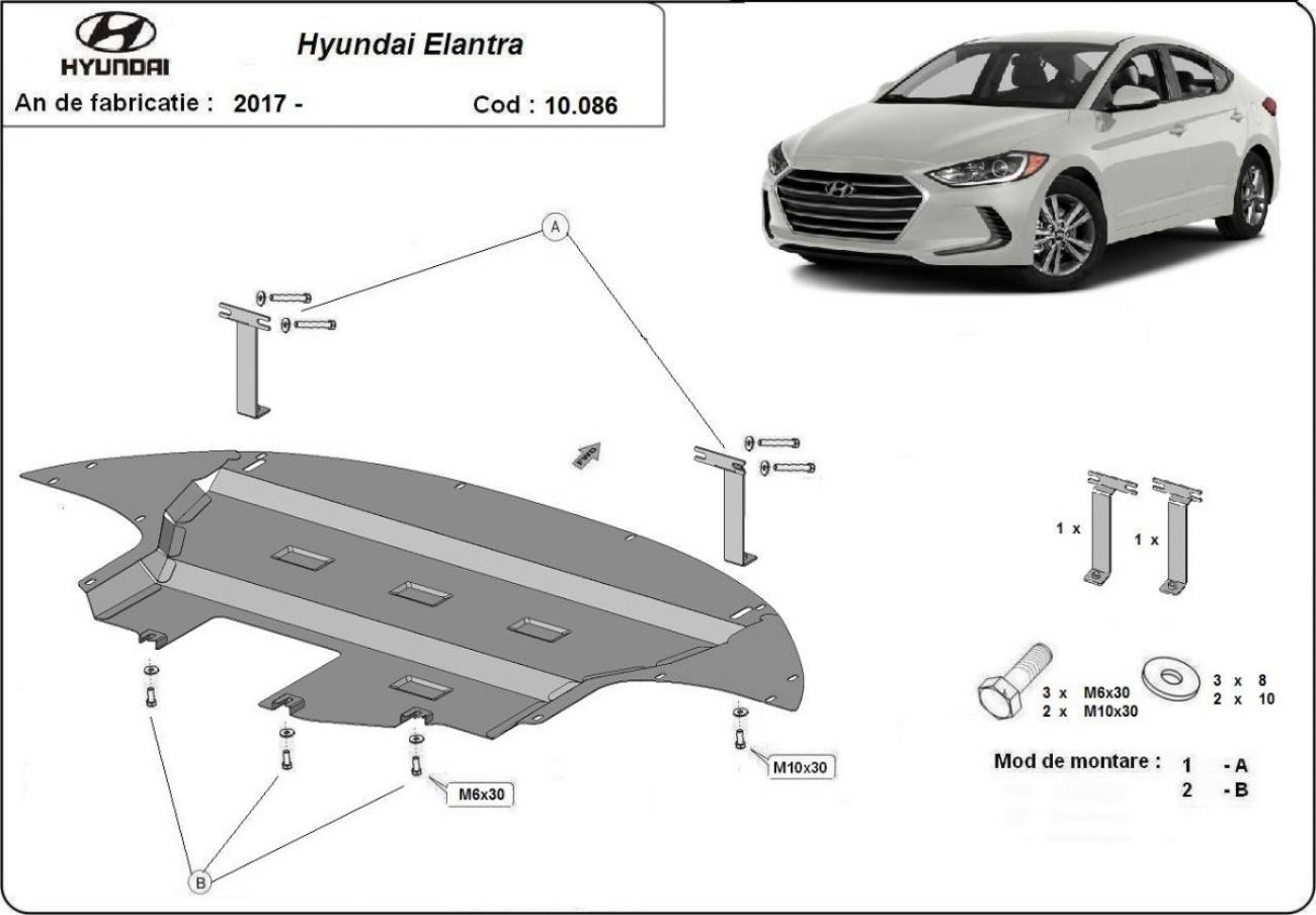 Skid plate Steel Engine+ | Hyundai Elantra (2016-2020) - 3