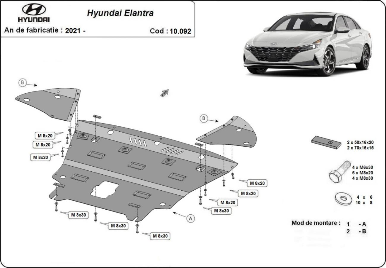 Skid plate Steel Engine+ | Hyundai Elantra (2021-2026) - 3