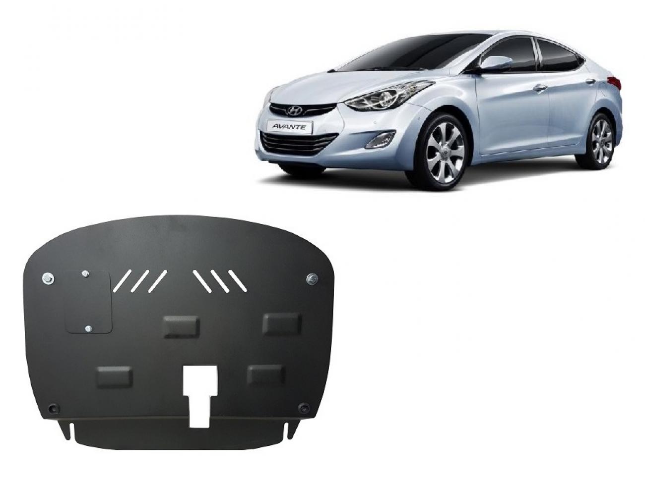 Skid plate Steel Engine+ | Hyundai Elantra 2 (2011-2016) - 2