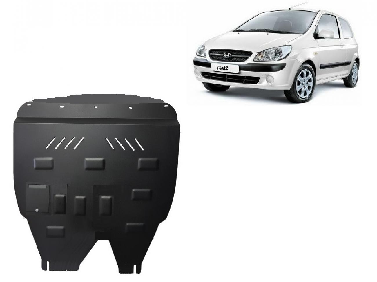 Skid plate Steel Engine+ | Hyundai Getz (2006-2010) - 2