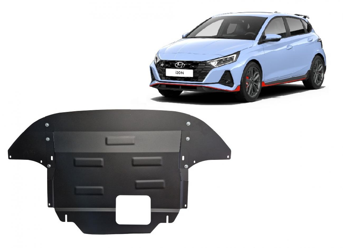 Skid plate Steel Engine+ | Hyundai i20 (2021-2026) - 2