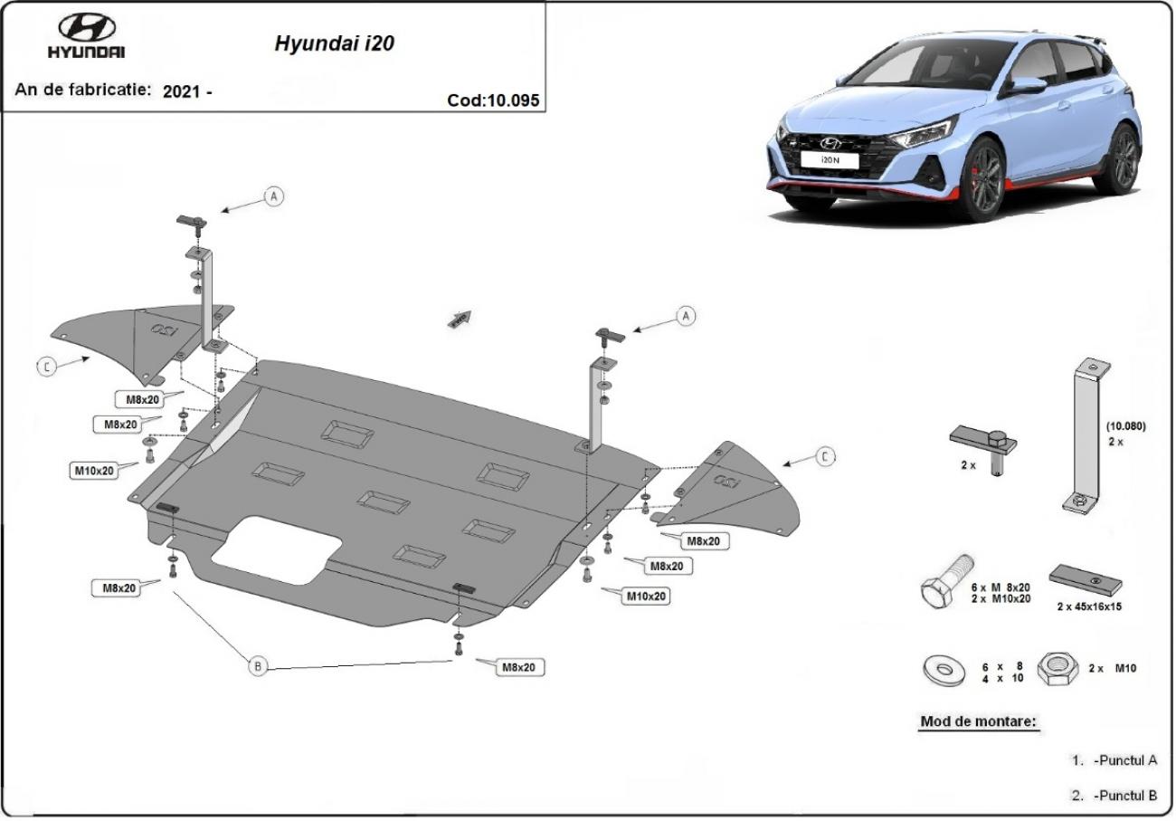 Skid plate Steel Engine+ | Hyundai i20 (2021-2026) - 3