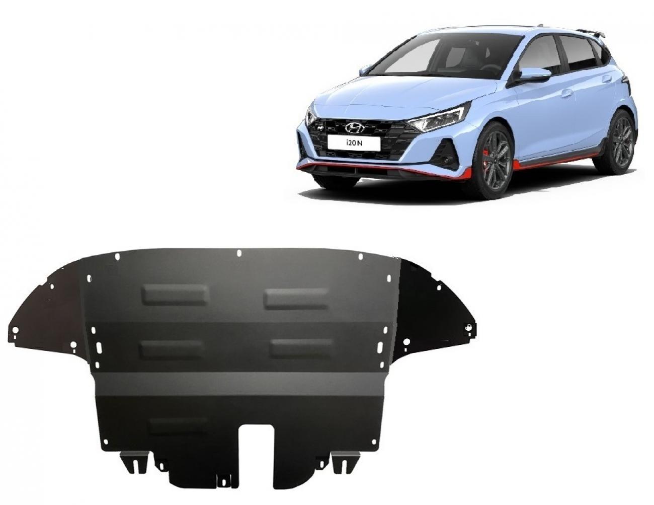 Pohjapanssari Teräs Moottori+ | Hyundai i20 Hybrid (2021-2026) - 2
