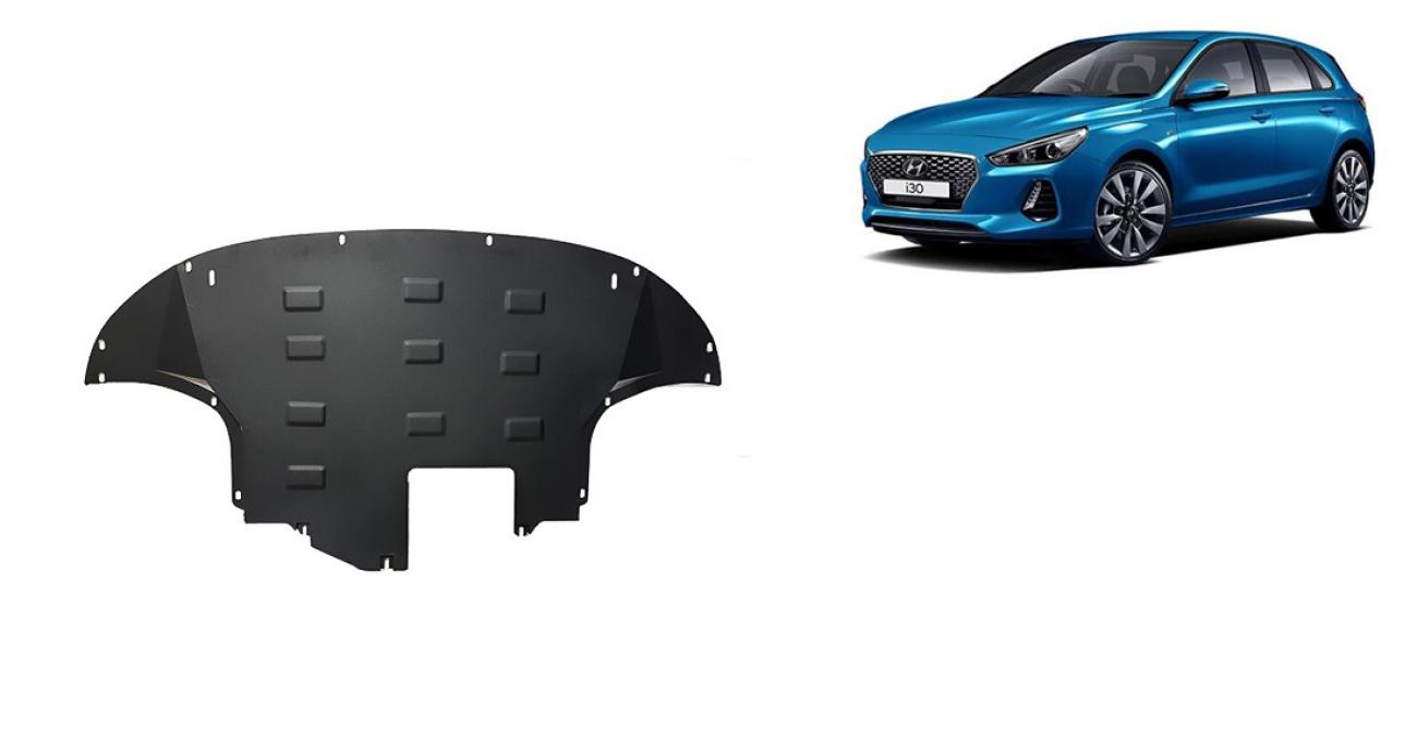 Bundplade Stål Motor+ | Hyundai I30 (2017-2026) - 2