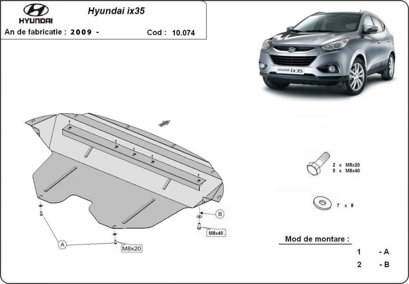 Skid plate Steel Engine+ | Hyundai IX35 (2009-2015) - 3