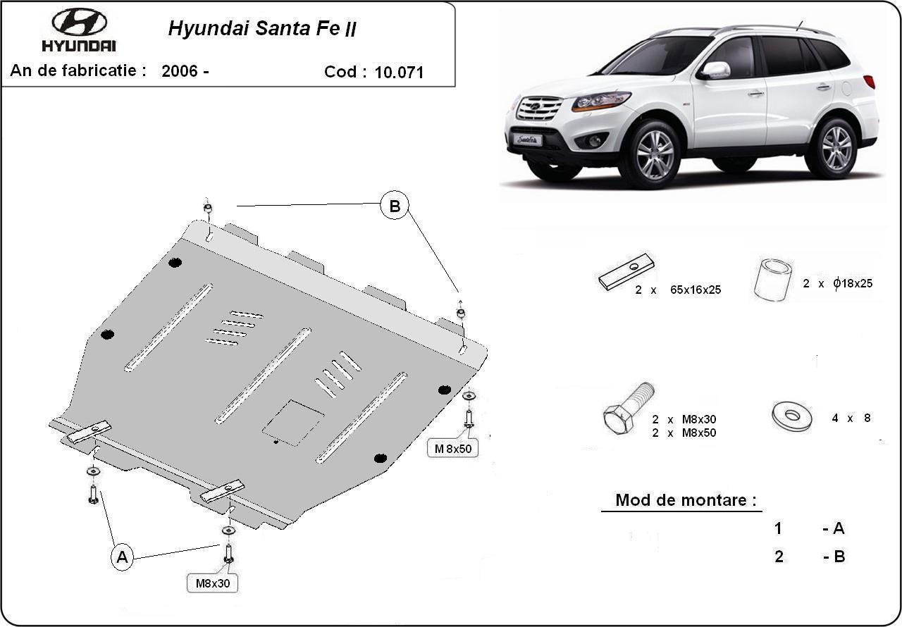 Skid plate Steel Engine+ | Hyundai Santa Fe (2006-2011) - 3