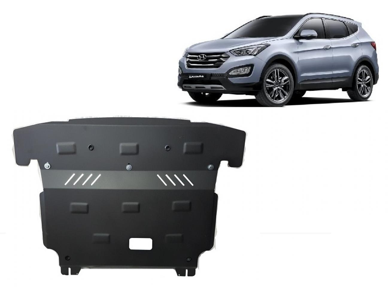 Bundplade Stål Motor+ | Hyundai Santa Fe (2012-2018) - 2