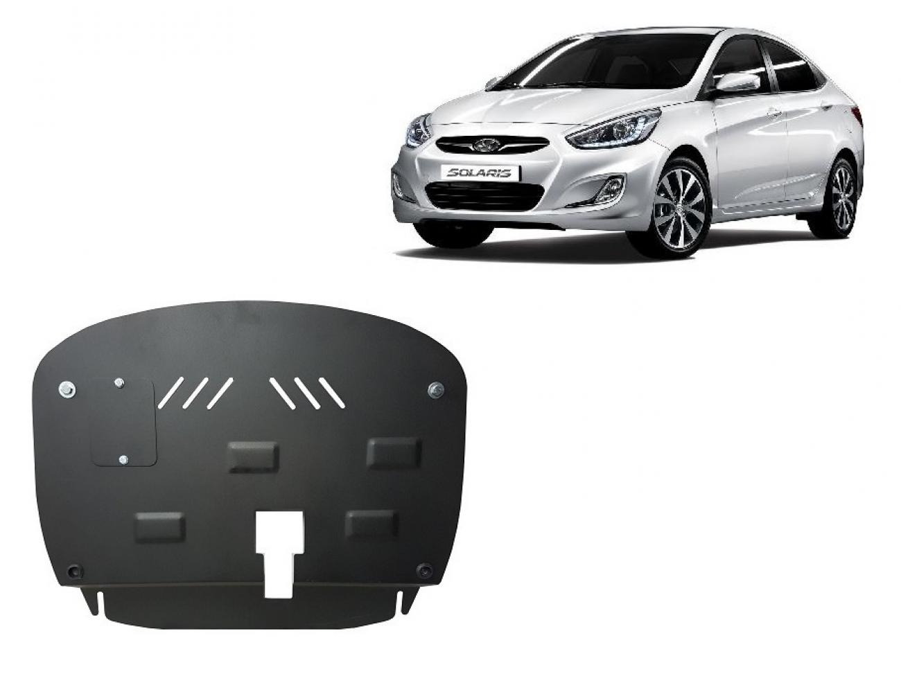 Bunnplate Stål Motor+ | Hyundai Solaris (2010-2018) - 2