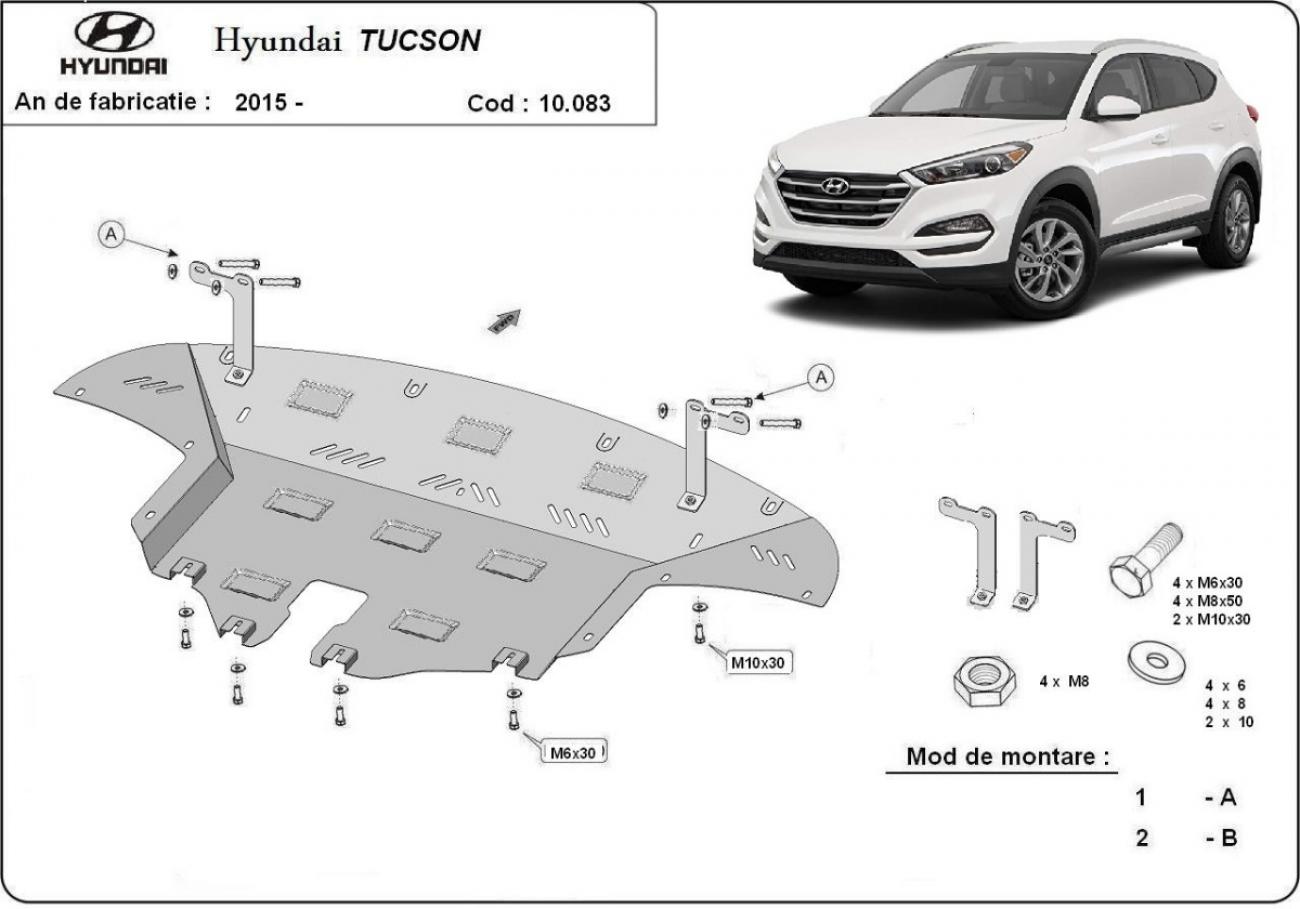 Pohjapanssari Teräs Moottori+ | Hyundai Tucson (2015-2020) - 3