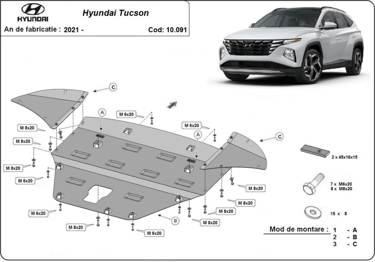 Skid plate Steel Engine+ | Hyundai Tucson (2021-2026) - 3