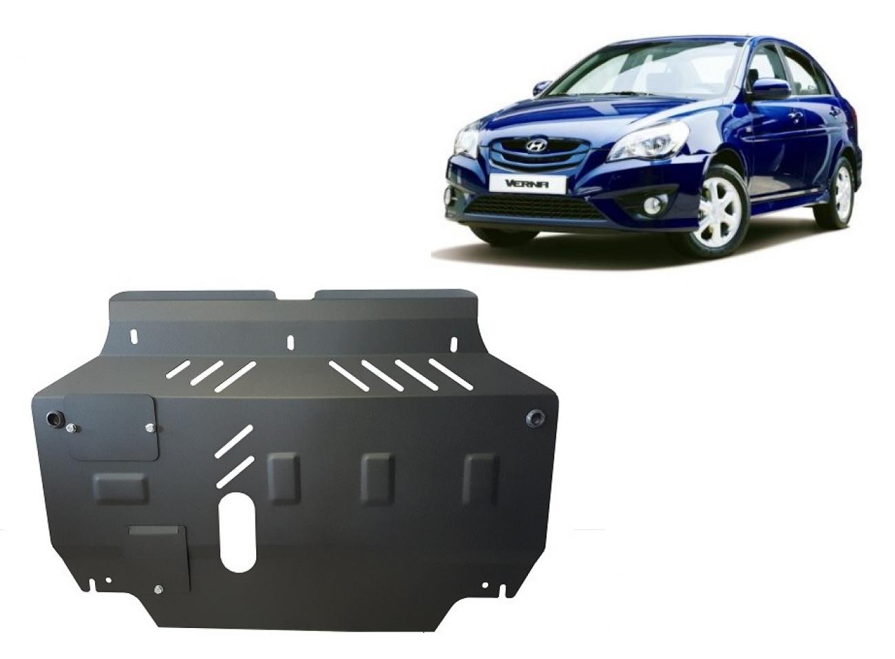 Skid plate Steel Engine+ | Hyundai Verna (2005-2010) - 2
