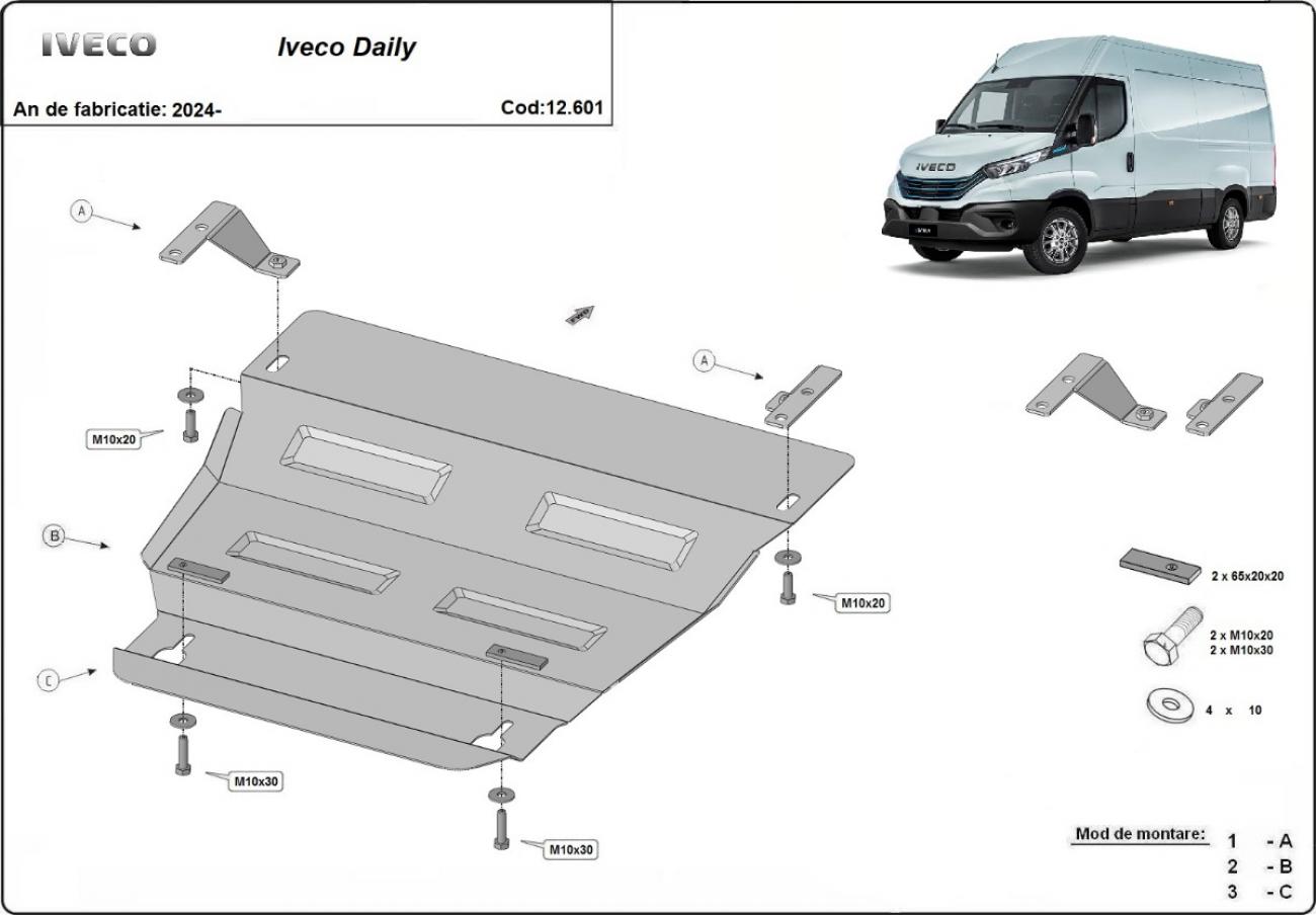 Pohjapanssari Teräs Moottori+ | Iveco Daily 7 (2024-2026) - 3