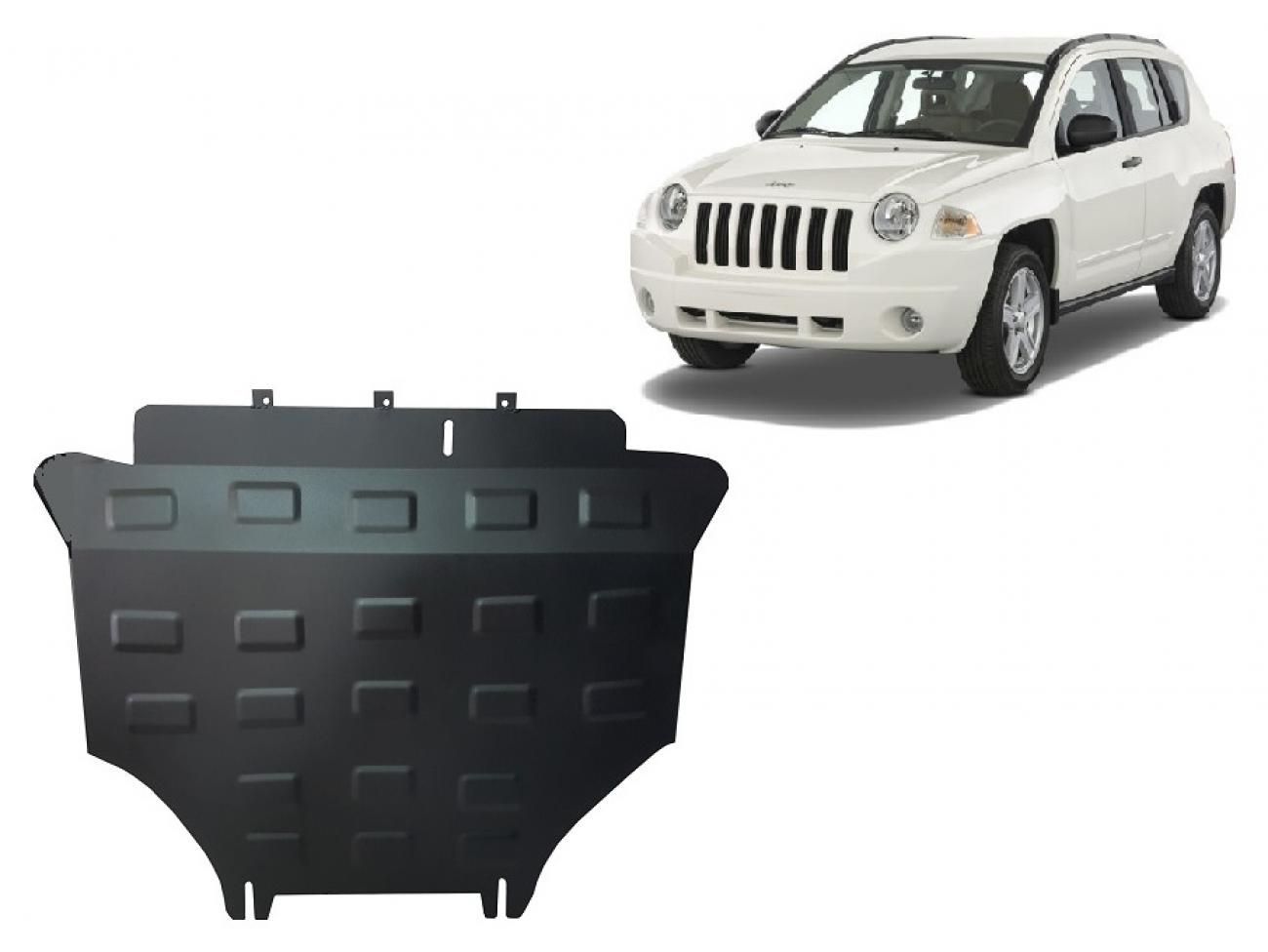 Hasplåt Stål Motor+ | Jeep Compass (2006-2016) - 2
