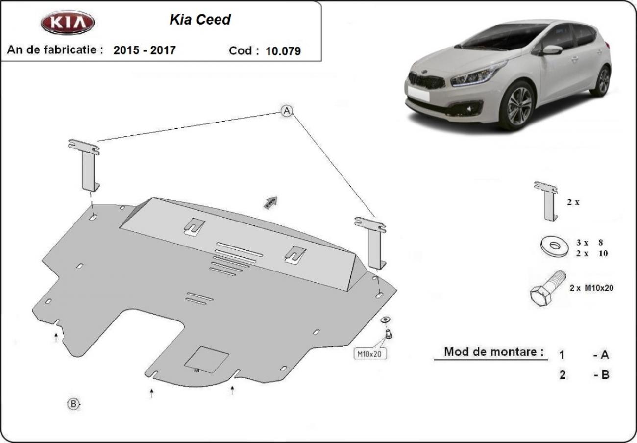 Pohjapanssari Teräs Moottori+ | Kia Ceed (2015-2017) - 3