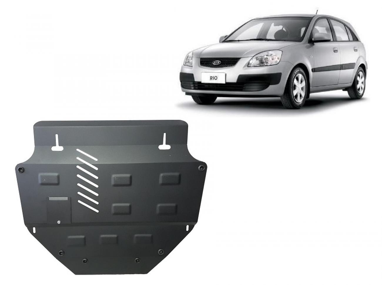 Hasplåt Stål Motor+ | Kia Rio 2 (2005-2011) - 2