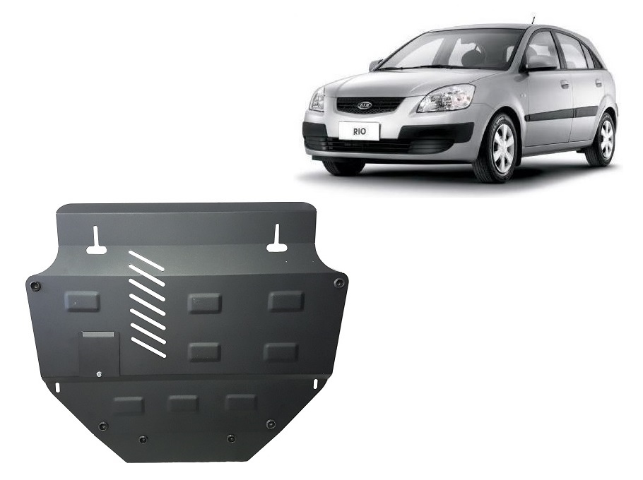 Proteção inferior em aço Motor+ | Kia Rio 2 (2005-2011) - 2