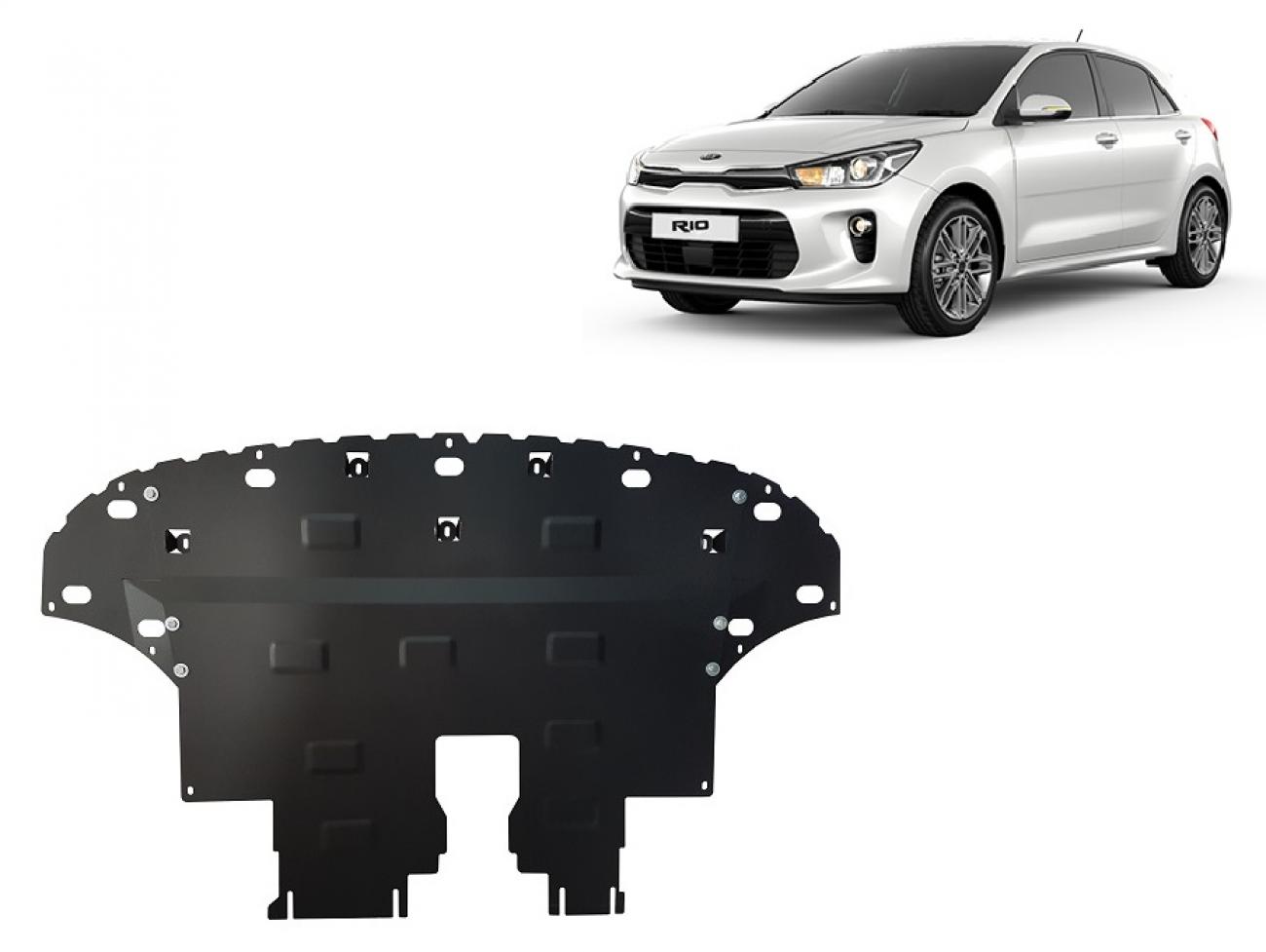 Hasplåt Stål Motor+ | Kia Rio 4 (2017-2026) - 2