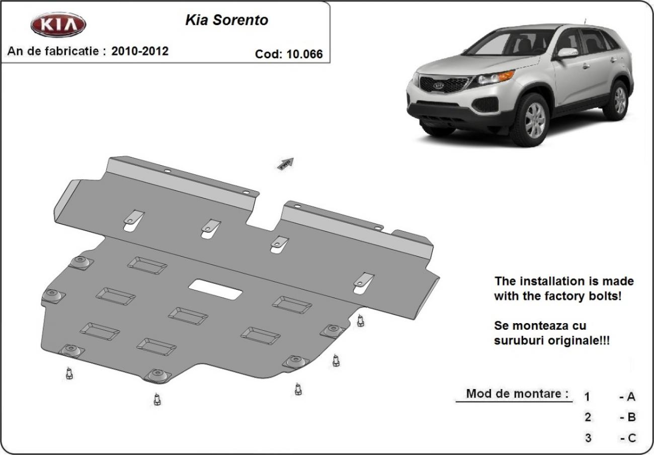 Hasplåt Stål Motor+ | Kia Sorento XM (Pre-facelift) (2010-2012) - 3