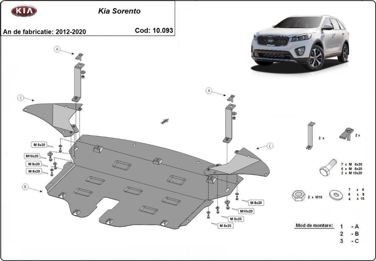 Skid plate Steel Engine+ | Kia Sorento UM (2014-2020) - 3