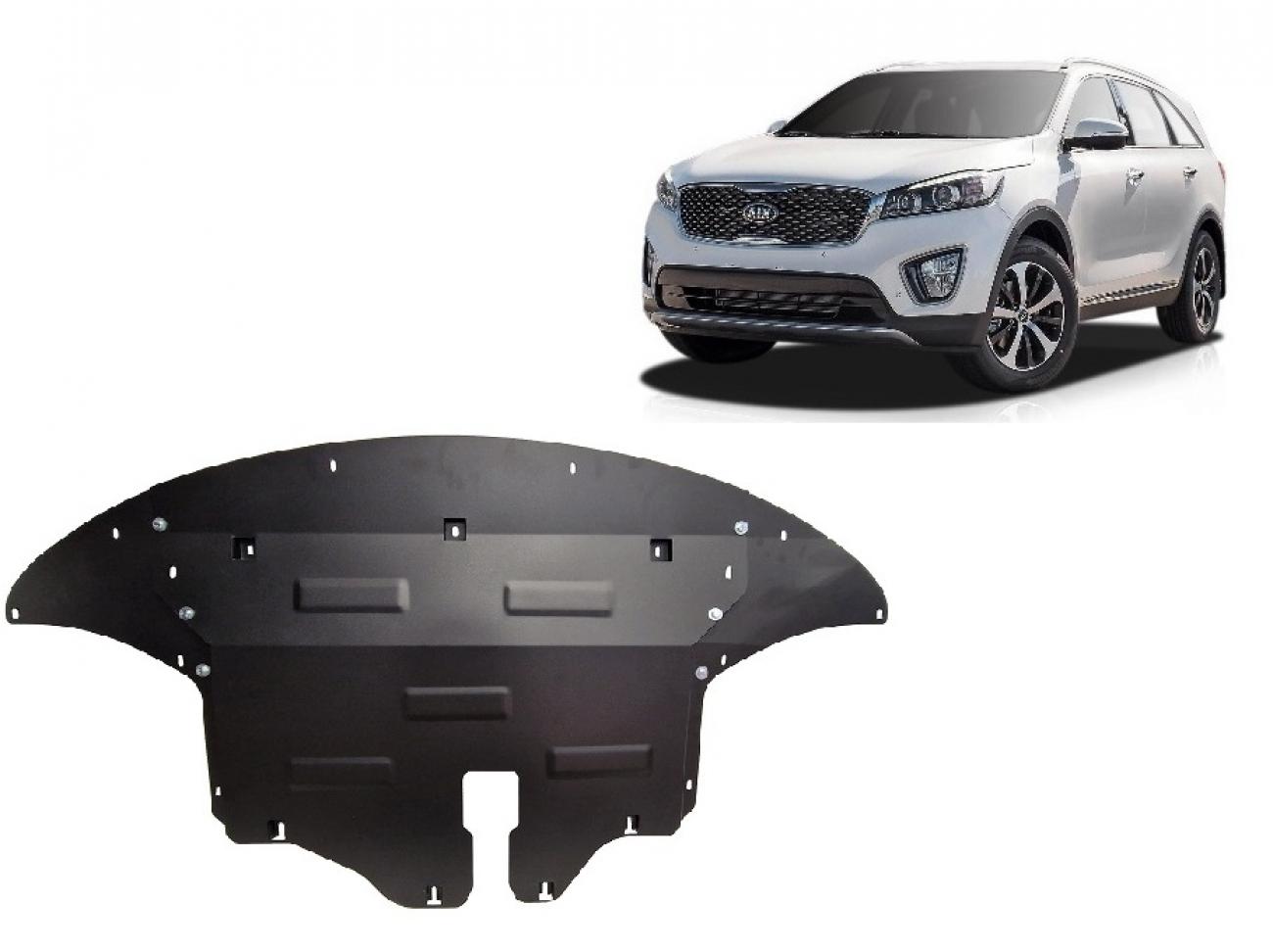 Skid plate Steel Engine+ | Kia Sorento UM (2014-2020) - 2