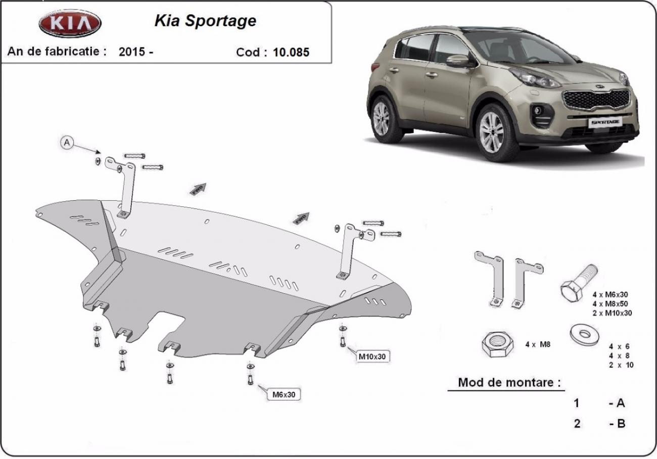 Pohjapanssari Teräs Moottori+ | Kia Sportage (2015-2019) - 3