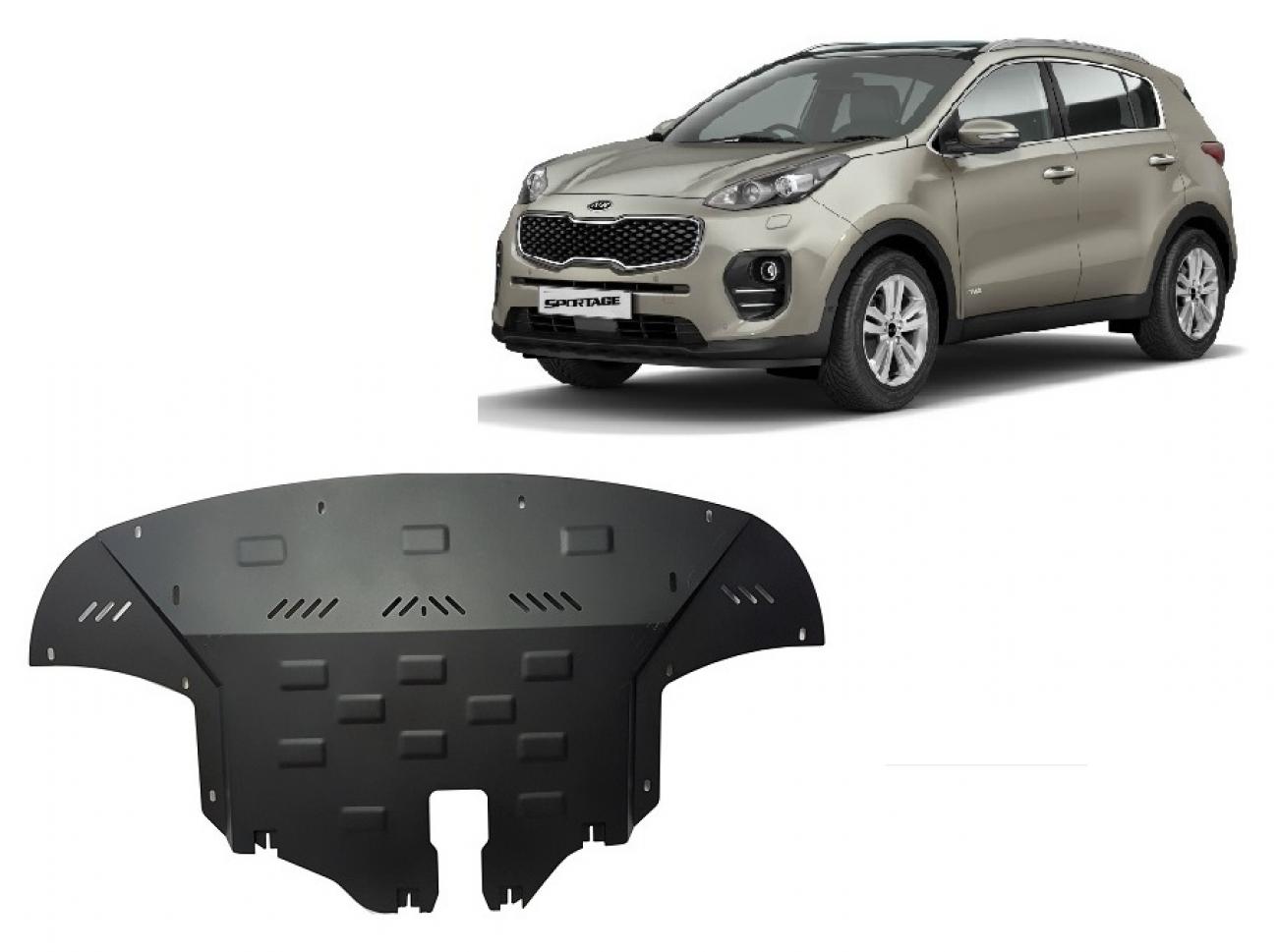Pohjapanssari Teräs Moottori+ | Kia Sportage (2015-2019) - 2