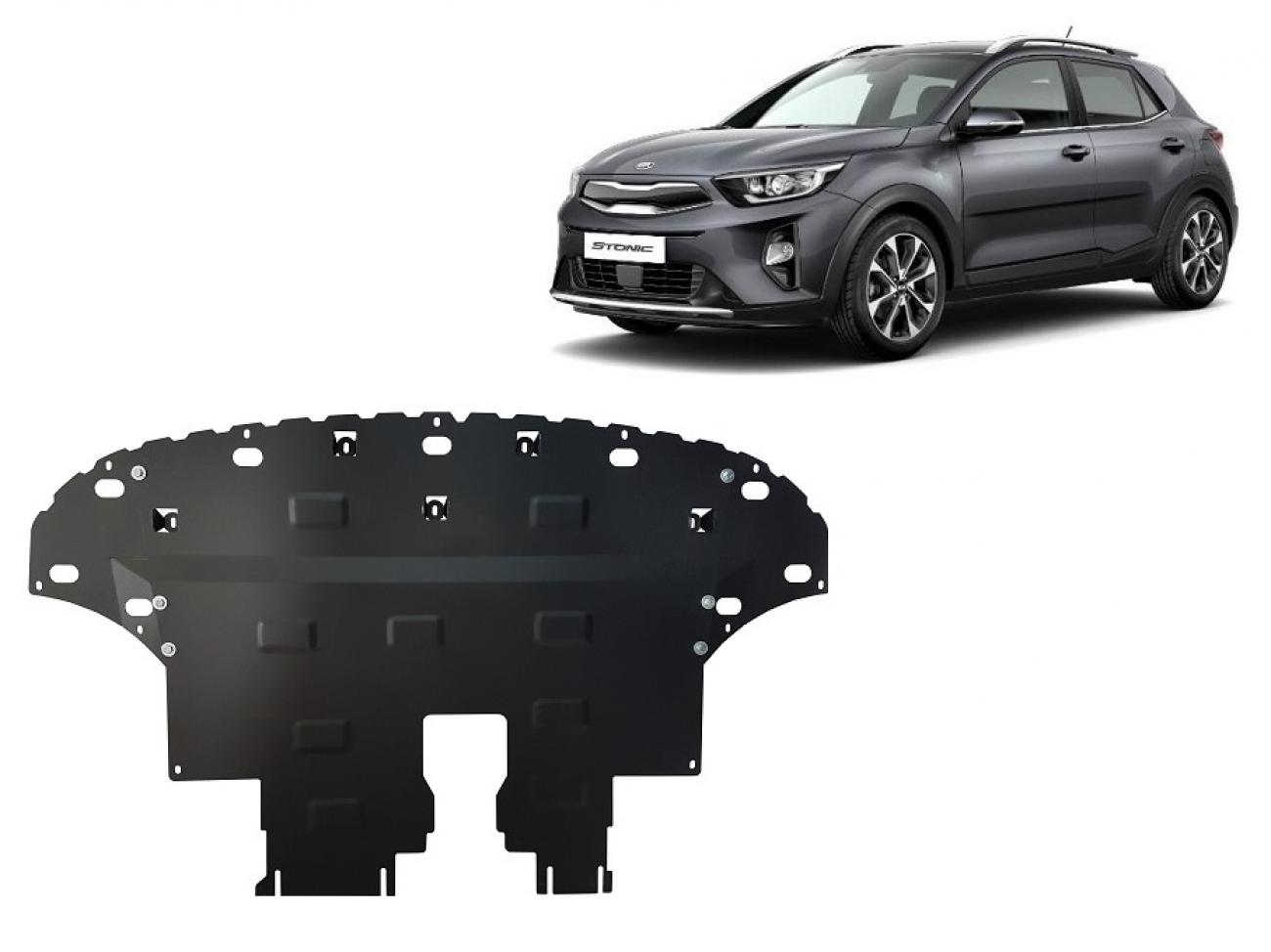 Hasplåt Stål Motor+ | Kia Stonic (2017-2026) - 2