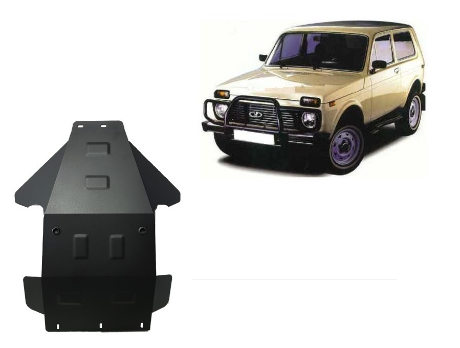 Stahl-Unterfahrschutz Motor+ | Lada Niva (1995-2020) - 2