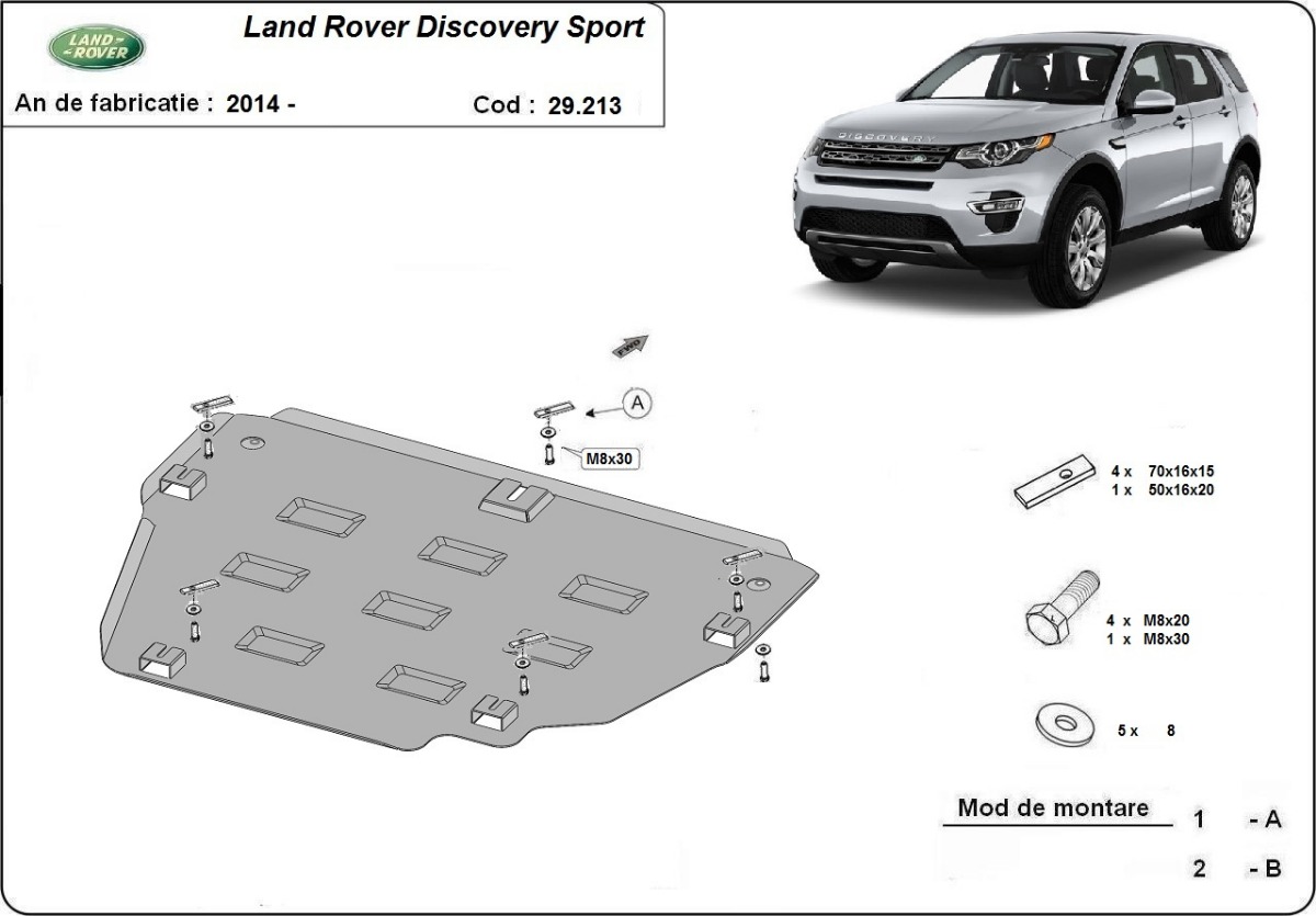 Stahl-Unterfahrschutz Motor+ | Land Rover Discovery Sport (2014-2019) - 3