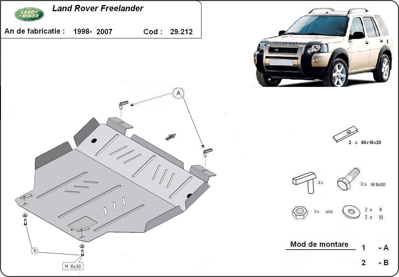 Protezione inferiore in acciaio Motore+ | Land Rover Freelander 1 (1998-2007) - 3
