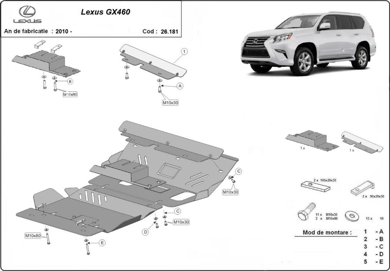 Skid plate Steel Engine+ | Lexus GX460 (2010-2026) - 3